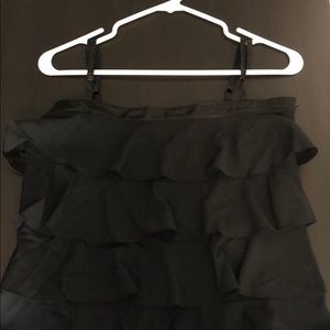 Adjustable Spaghetti Strap Ruffled Top